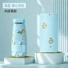 The new Hengdun heart-shaped gold-embossed 50% discount pocket umbrella, mini portable sun umbrella, with built-in black rubber full shading and UV protection for women, has a frosted square handle and comes with a solid color Hema Caron sun umbrella for storage Item Picture